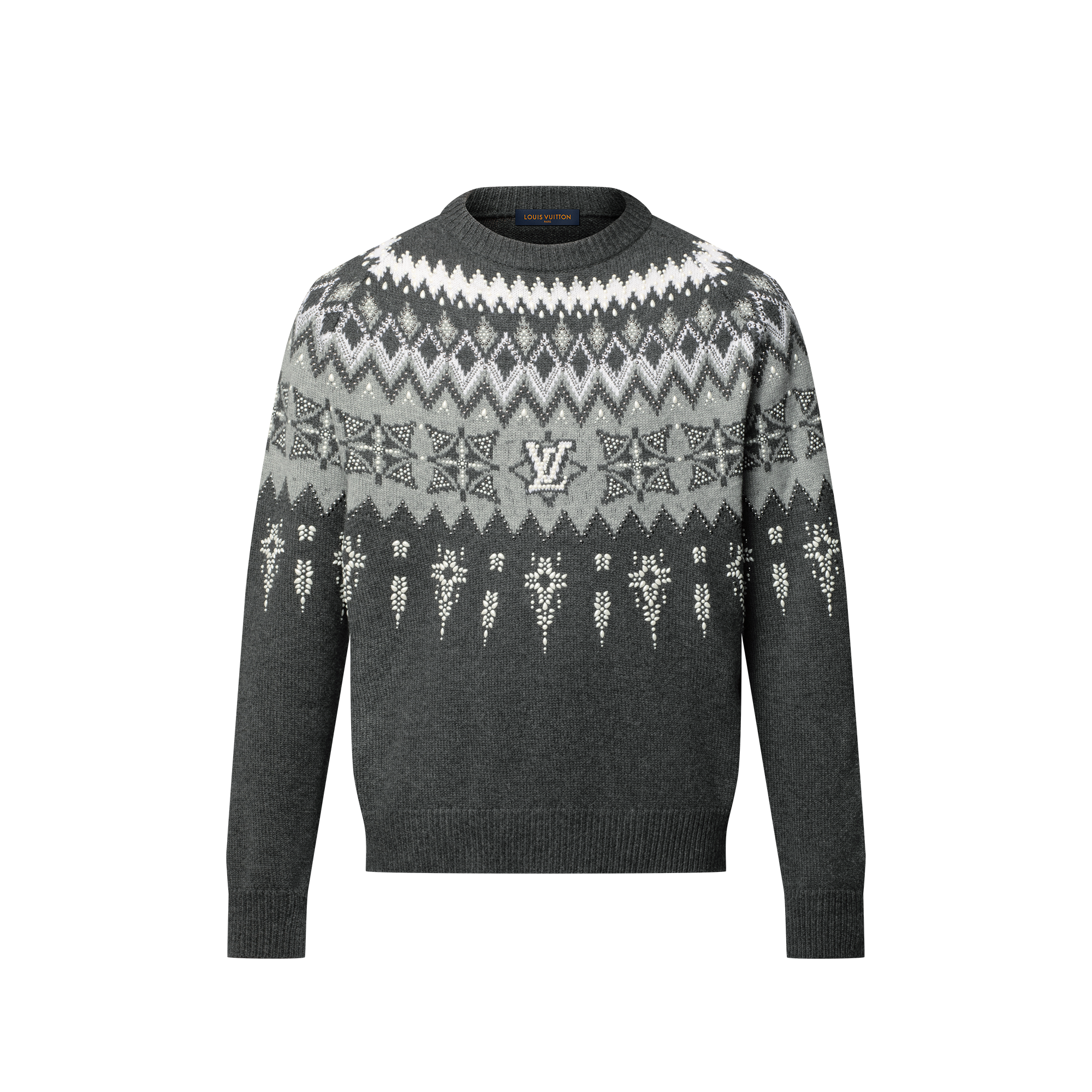 エンベリッシュドウールカシミヤブレンドプルオーバー ｜ルイ